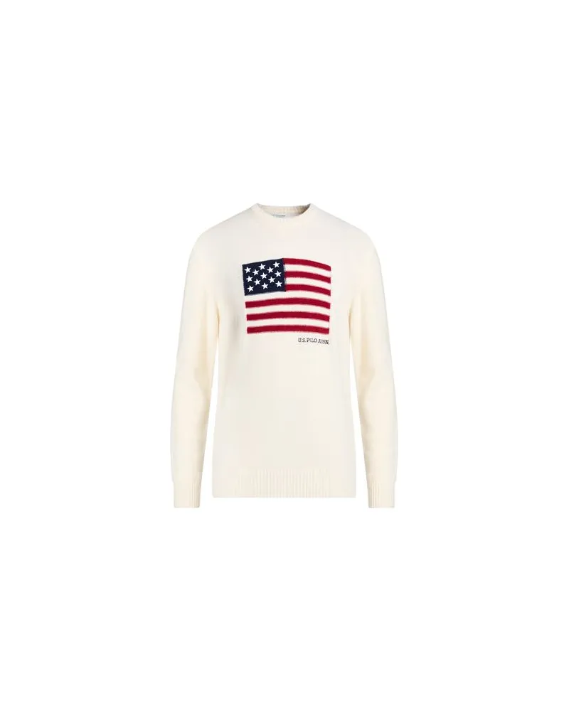 U.S. Polo Assn.  STRICKWAREN - Pulloverauf YOOX.COM Cremeweiß