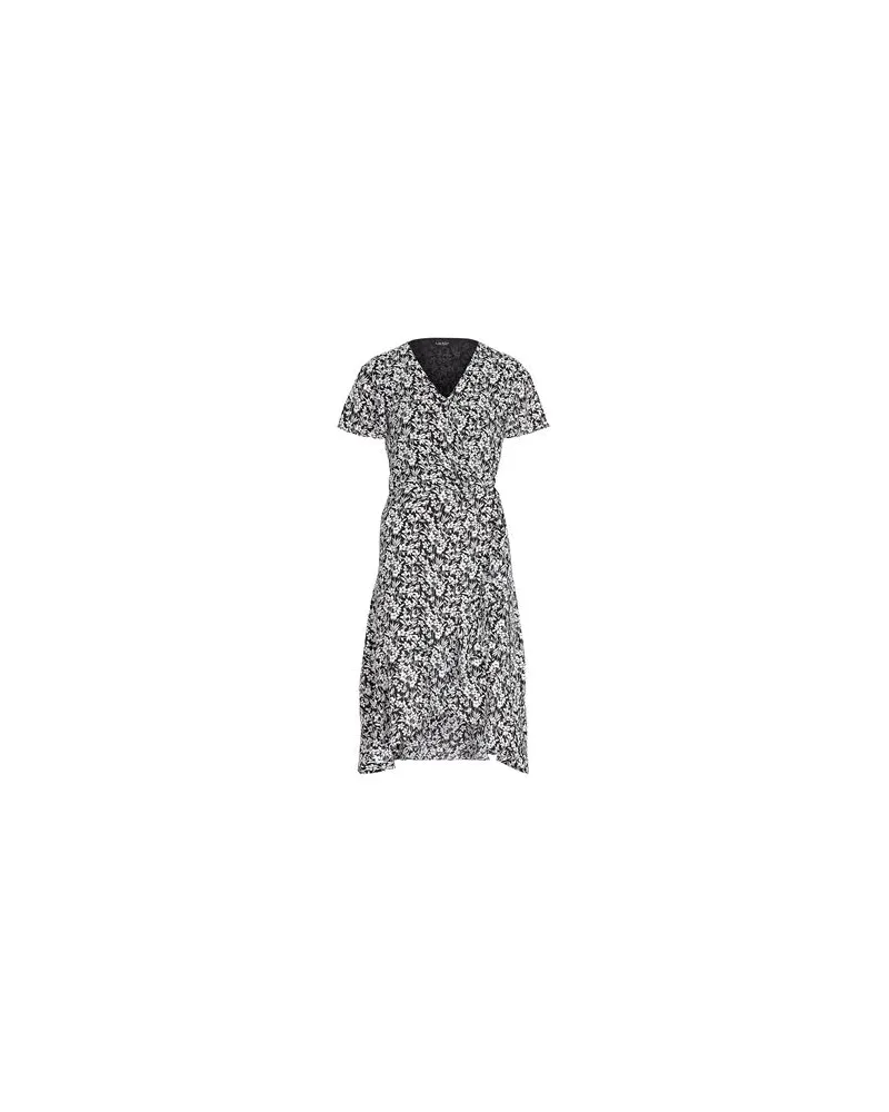 Ralph Lauren FLORAL GEORGETTE WRAP DRESS  - KLEIDER - Midi-Kleiderauf YOOX.COM Schwarz