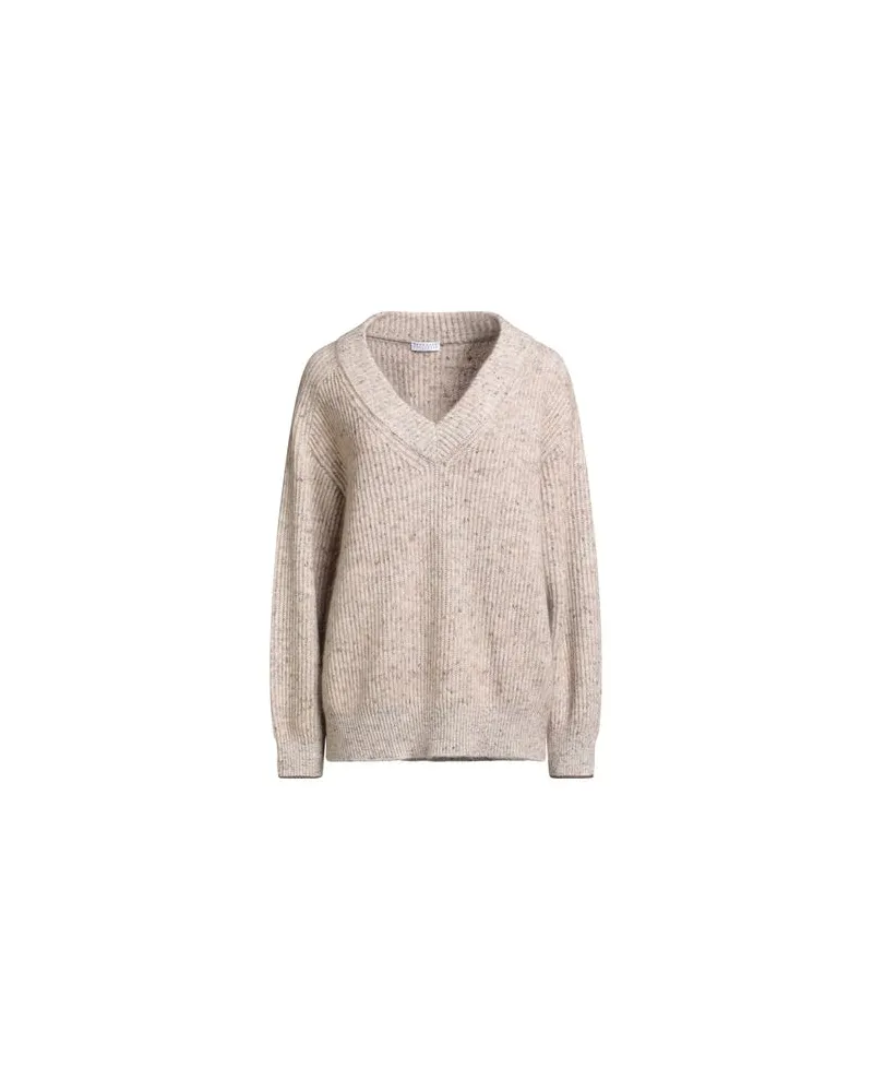 Brunello Cucinelli STRICKWAREN - Pulloverauf YOOX.COM Beige