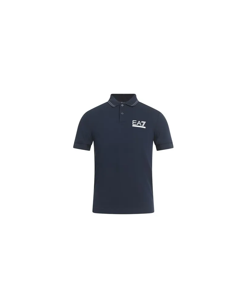 EA7 TOPS - Poloshirtsauf YOOX.COM Marineblau