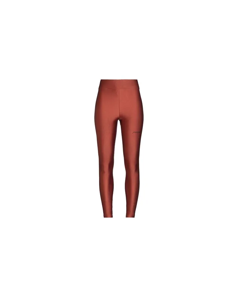 HINNOMINATE HOSEN & RÖCKE - Leggingsauf YOOX.COM Lederfarben