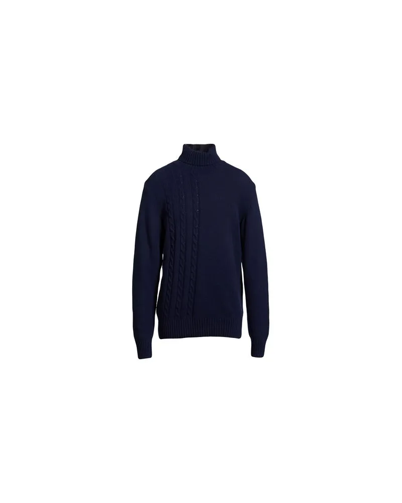 Daniele Alessandrini STRICKWAREN - Rollkragenpulloverauf YOOX.COM Marineblau
