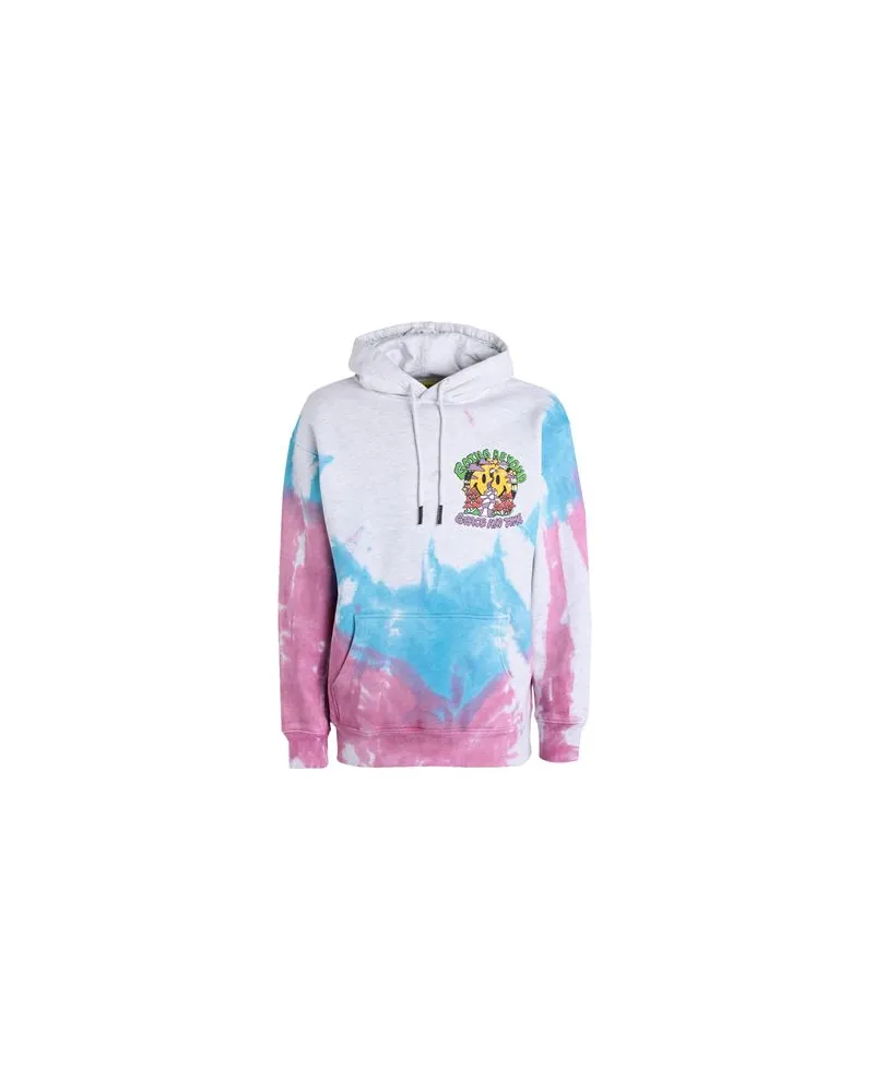 Market SMILEY BEYOND SPACE AND TIME TIE-DYE HOODIE - TOPS - Sweatshirtsauf YOOX.COM Hellgrau