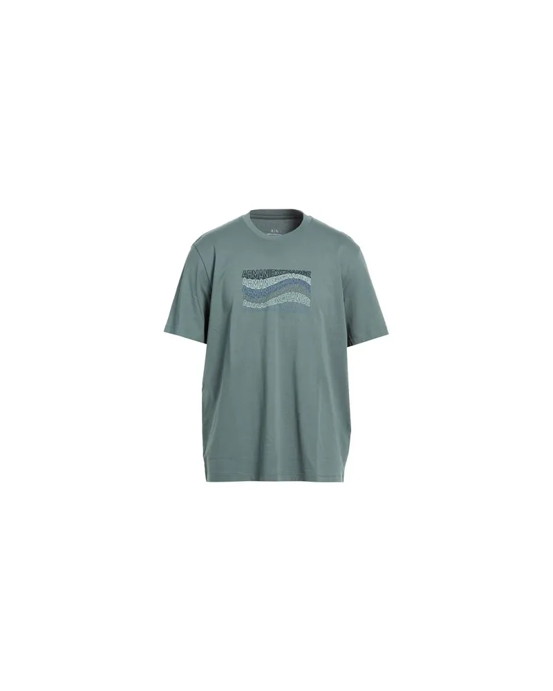 Armani Exchange TOPS - T-shirtsauf YOOX.COM Aquamarin