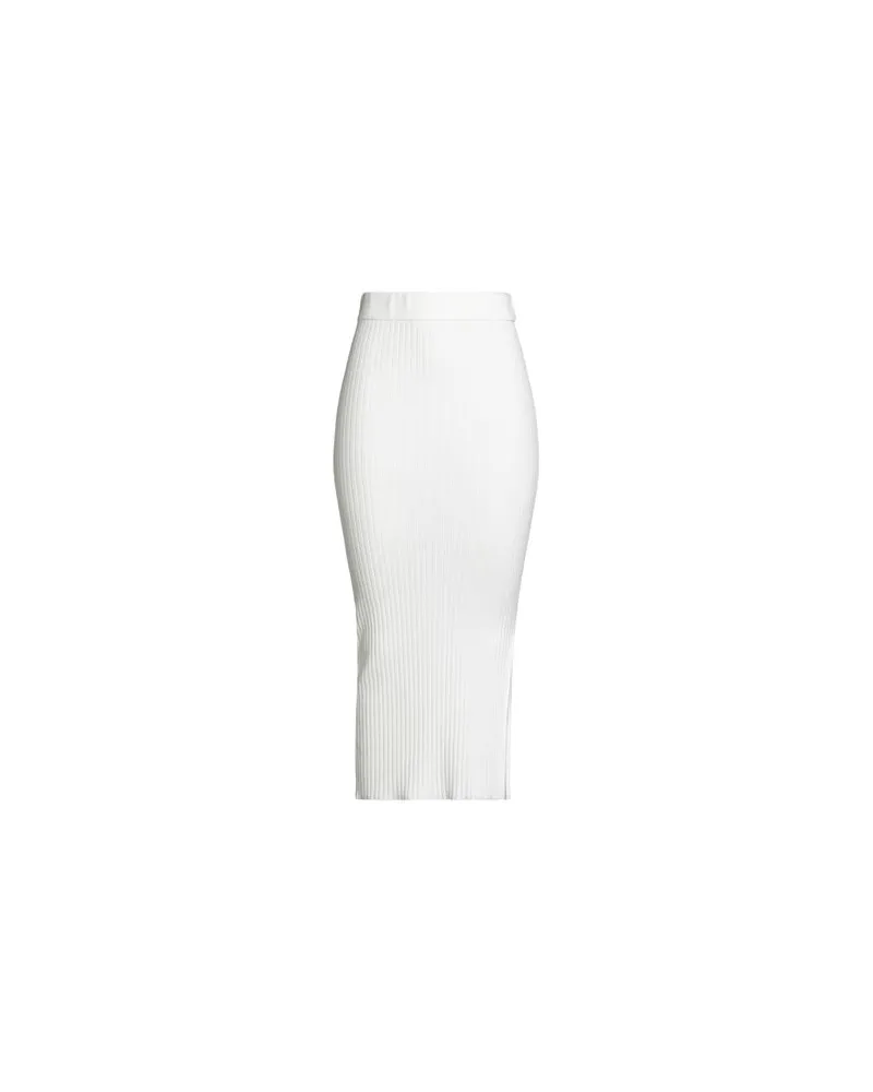 SOLOTRE HOSEN & RÖCKE - Midi-Röckeauf YOOX.COM Weiß