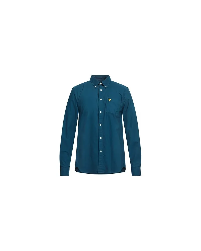 Lyle & Scott VINTAGE - TOPS - Hemdenauf YOOX.COM Aquamarin