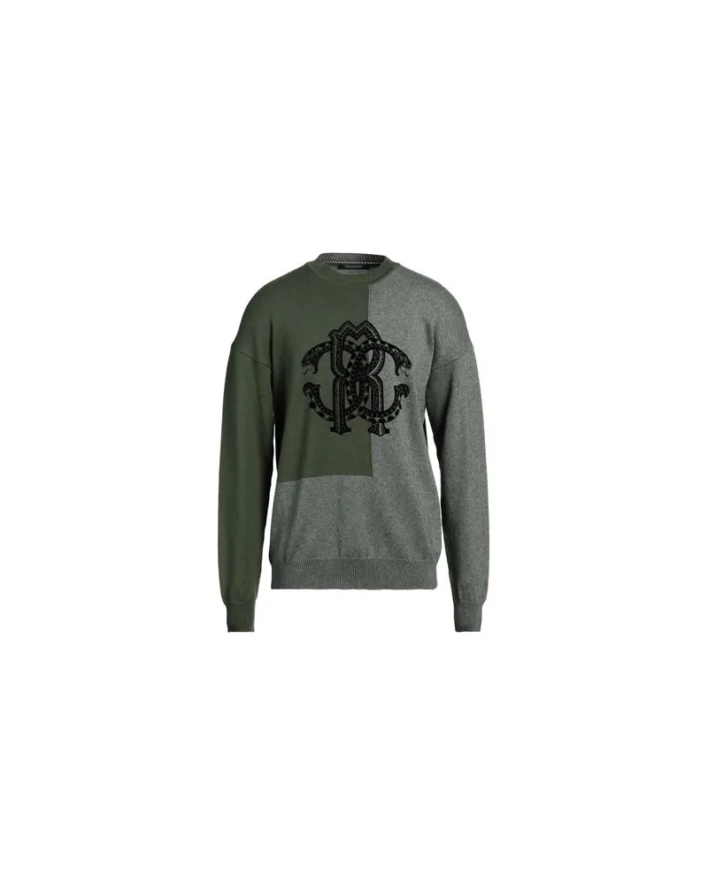 Roberto Cavalli STRICKWAREN - Pulloverauf YOOX.COM Militärgrün