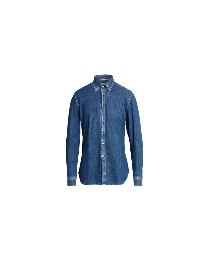 Tintoria Mattei TOPS - Jeanshemdenauf YOOX.COM Blau