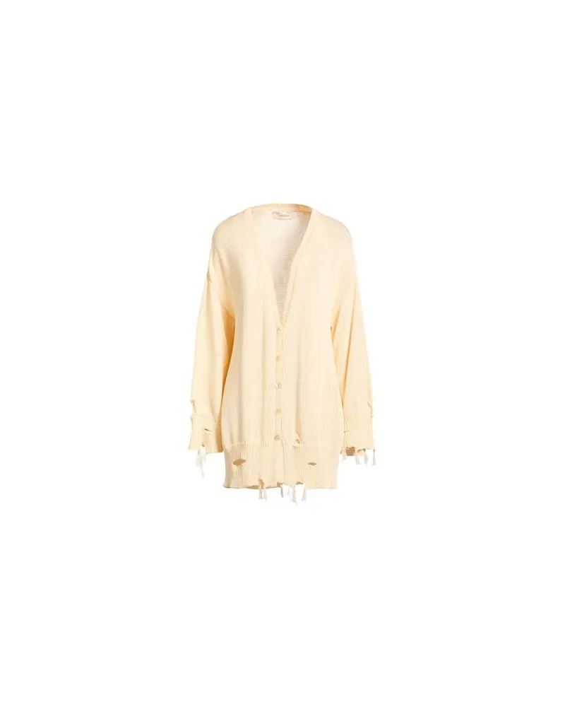 Jucca STRICKWAREN - Strickjackenauf YOOX.COM Cremeweiß