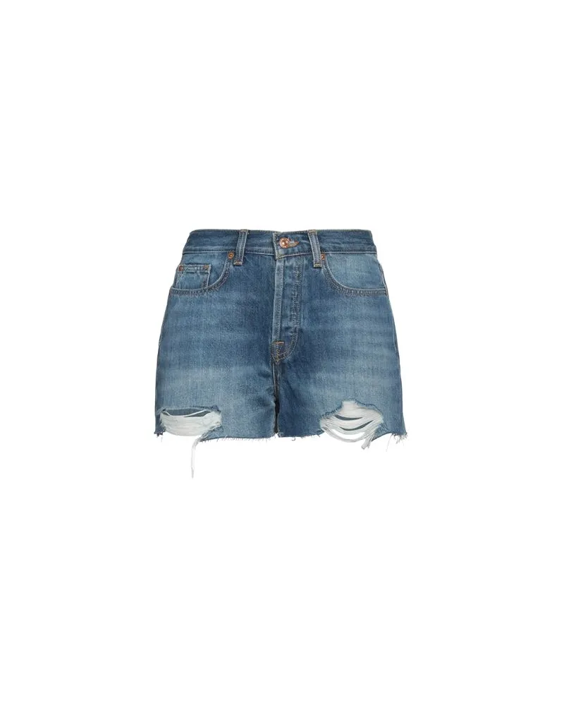 7 for all mankind HOSEN & RÖCKE - Jeansshortsauf YOOX.COM Blau