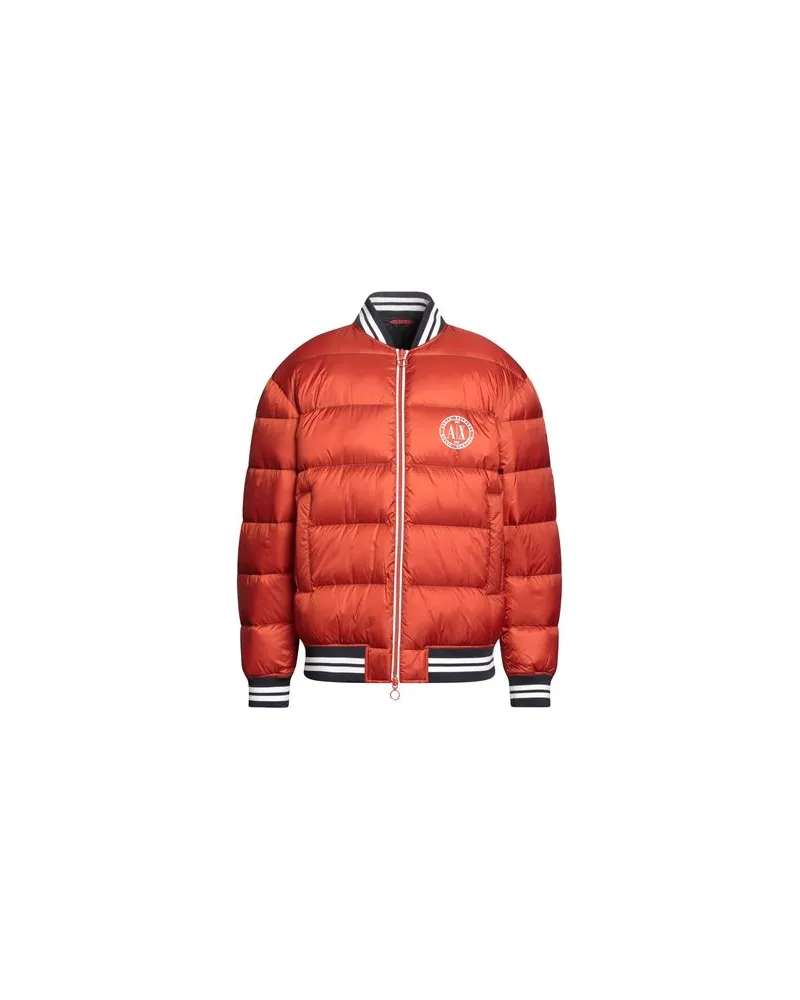 Armani Exchange JACKEN & MÄNTEL - Pufferjacken & Daunenjackenauf YOOX.COM Rostrot