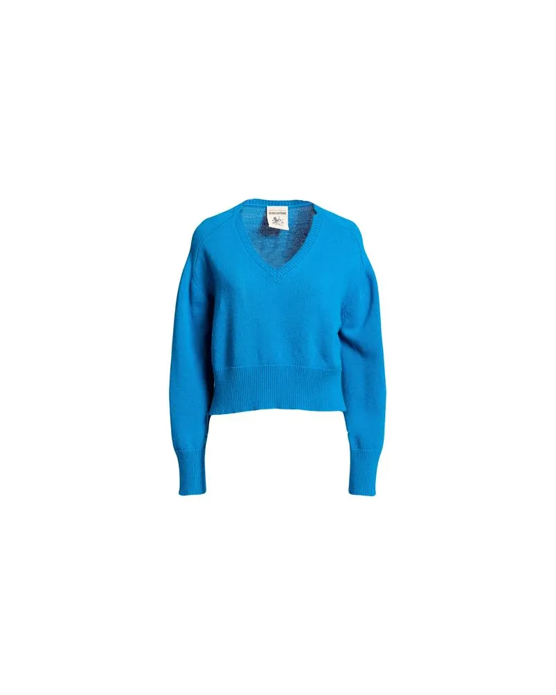 Semicouture STRICKWAREN - Pulloverauf YOOX.COM Azurblau