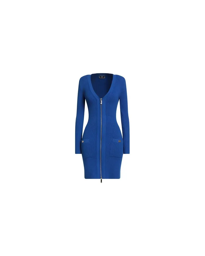 Elisabetta Franchi KLEIDER - Mini-Kleiderauf YOOX.COM Blau