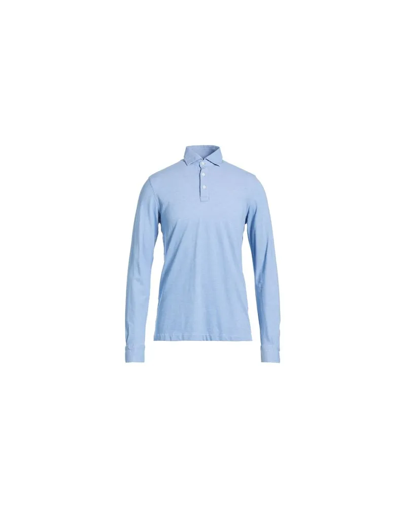Luigi Borrelli TOPS - Poloshirtsauf YOOX.COM Azurblau