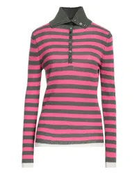 ARAGONA Rollkragenpullover Fuchsia