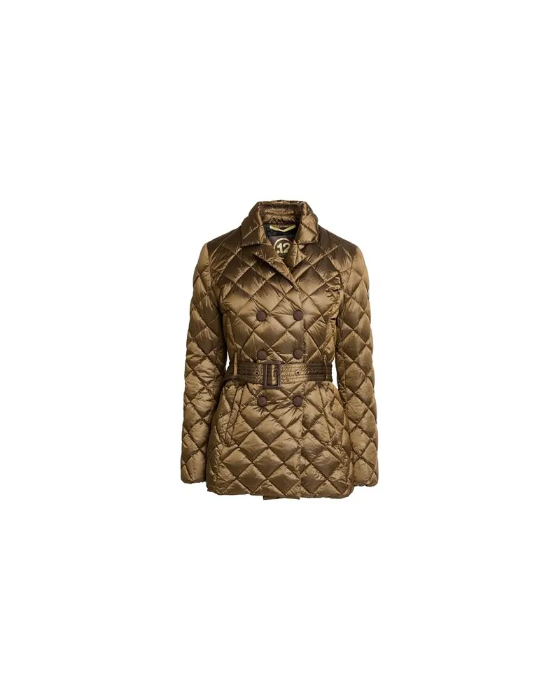 Puntododici JACKEN & MÄNTEL - Pufferjacken & Daunenjackenauf YOOX.COM Braun