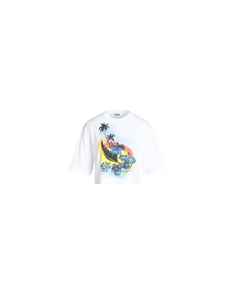 MSGM TOPS - T-shirtsauf YOOX.COM Weiß