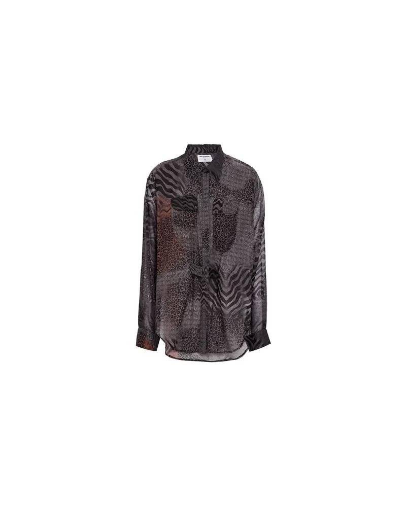 One Teaspoon TOPS - Hemdenauf YOOX.COM Blei