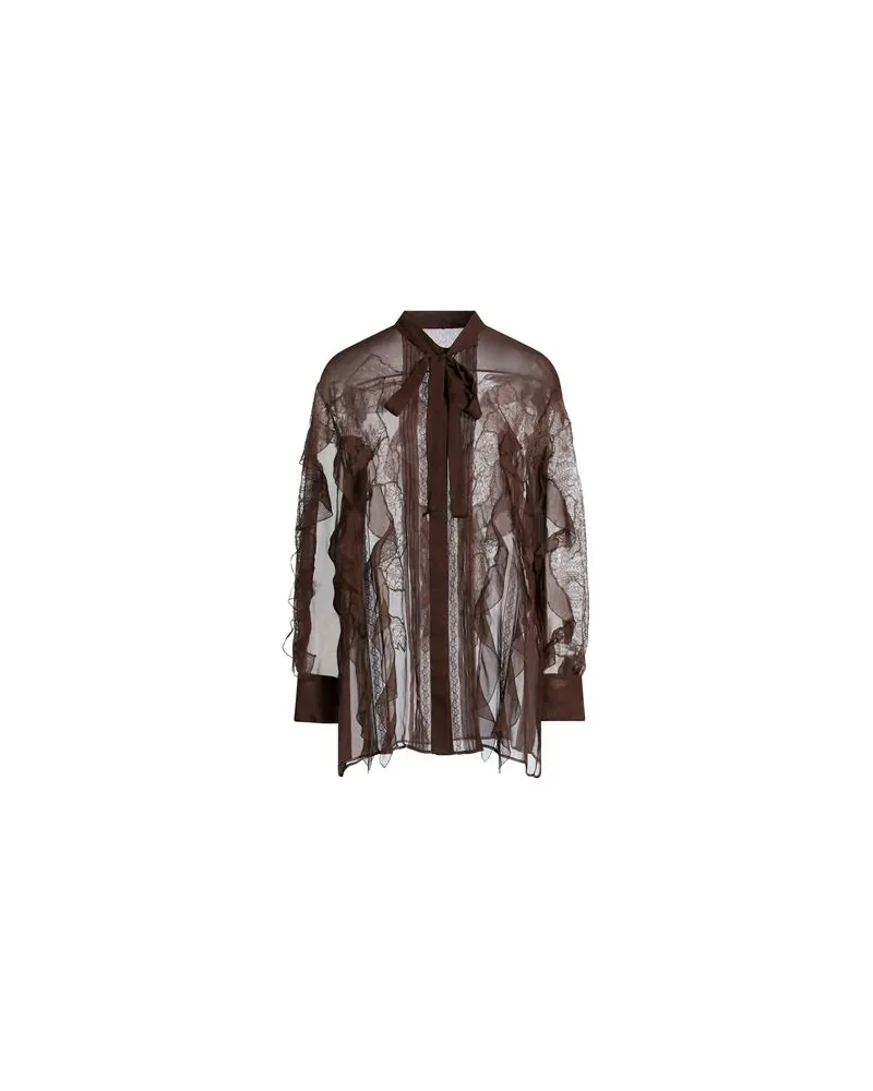 Valentino Garavani TOPS - Hemdenauf YOOX.COM Schokobraun