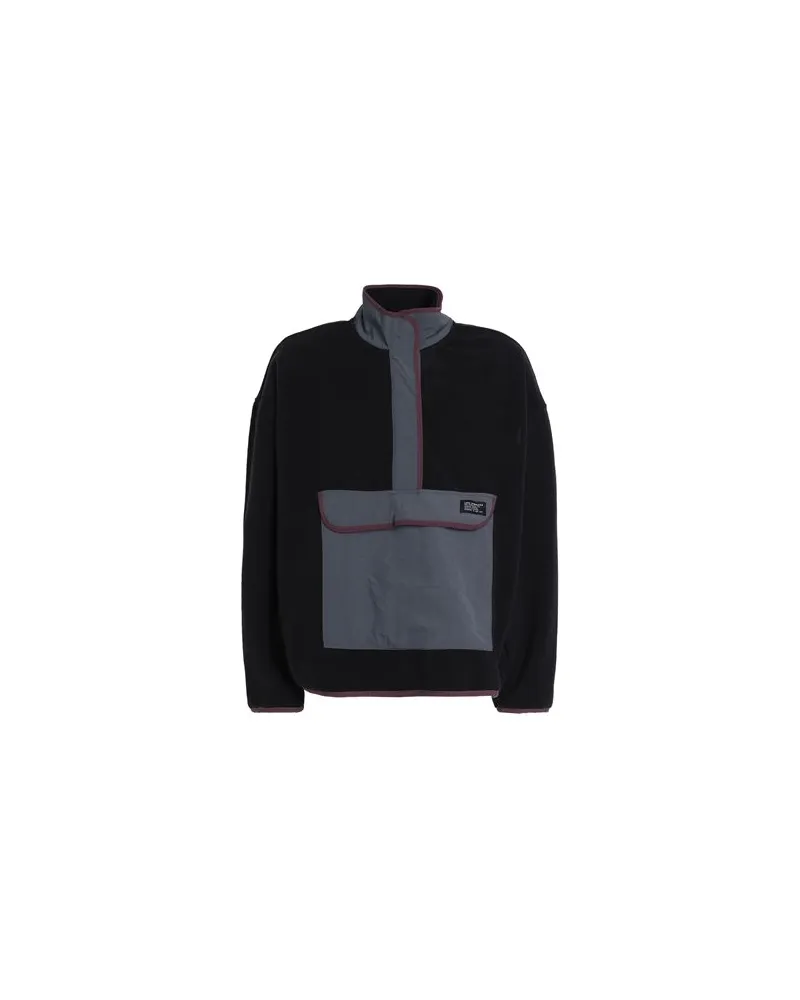 Levi's POLAR FLEECE MOCK NECK - TOPS - Sweatshirtsauf YOOX.COM Schwarz