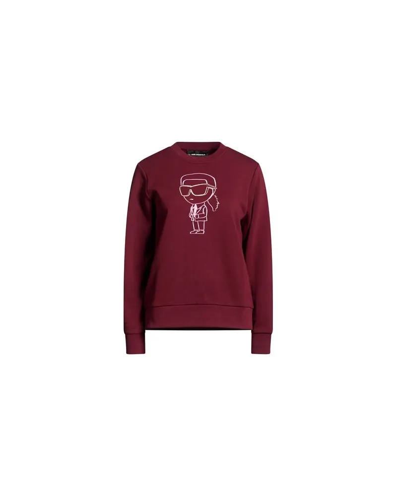 Karl Lagerfeld TOPS - Sweatshirtsauf YOOX.COM Bordeaux