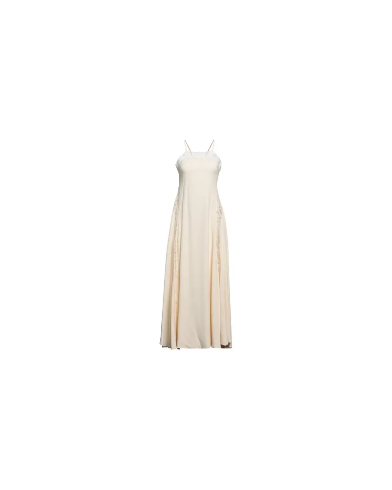 Erika Cavallini KLEIDER - Maxi-Kleiderauf YOOX.COM Cremeweiß