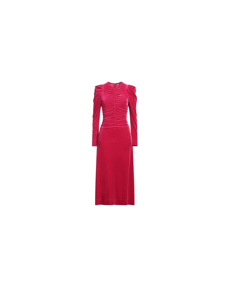Ganni KLEIDER - Midi-Kleiderauf YOOX.COM Fuchsia