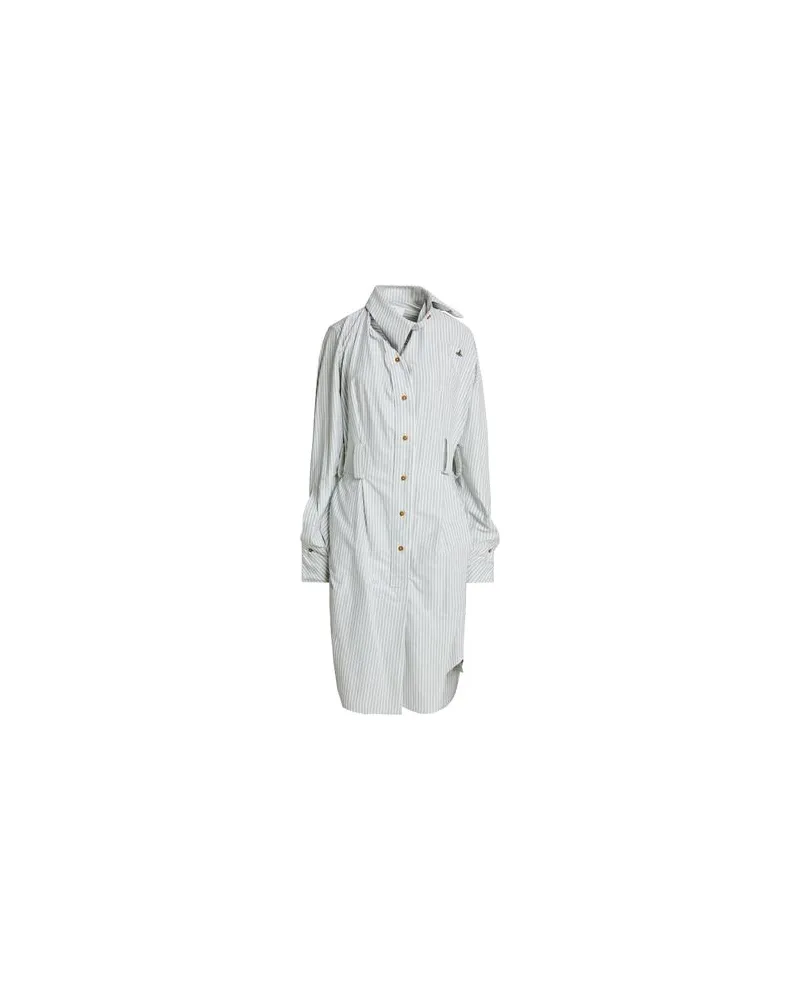 Vivienne Westwood DRUNKEN SHIRT DRESS - KLEIDER - Midi-Kleiderauf YOOX.COM Grau
