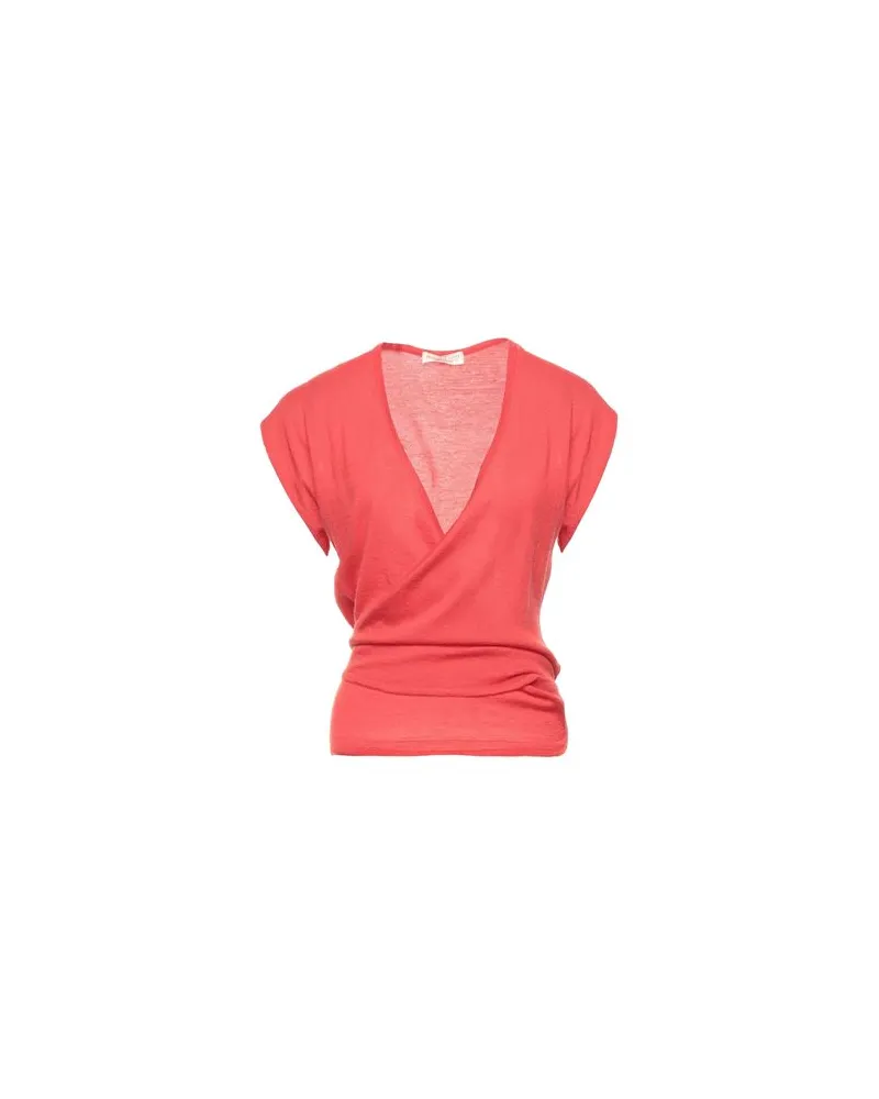 ROSSOPURO STRICKWAREN - Wickelpulloverauf YOOX.COM Koralle