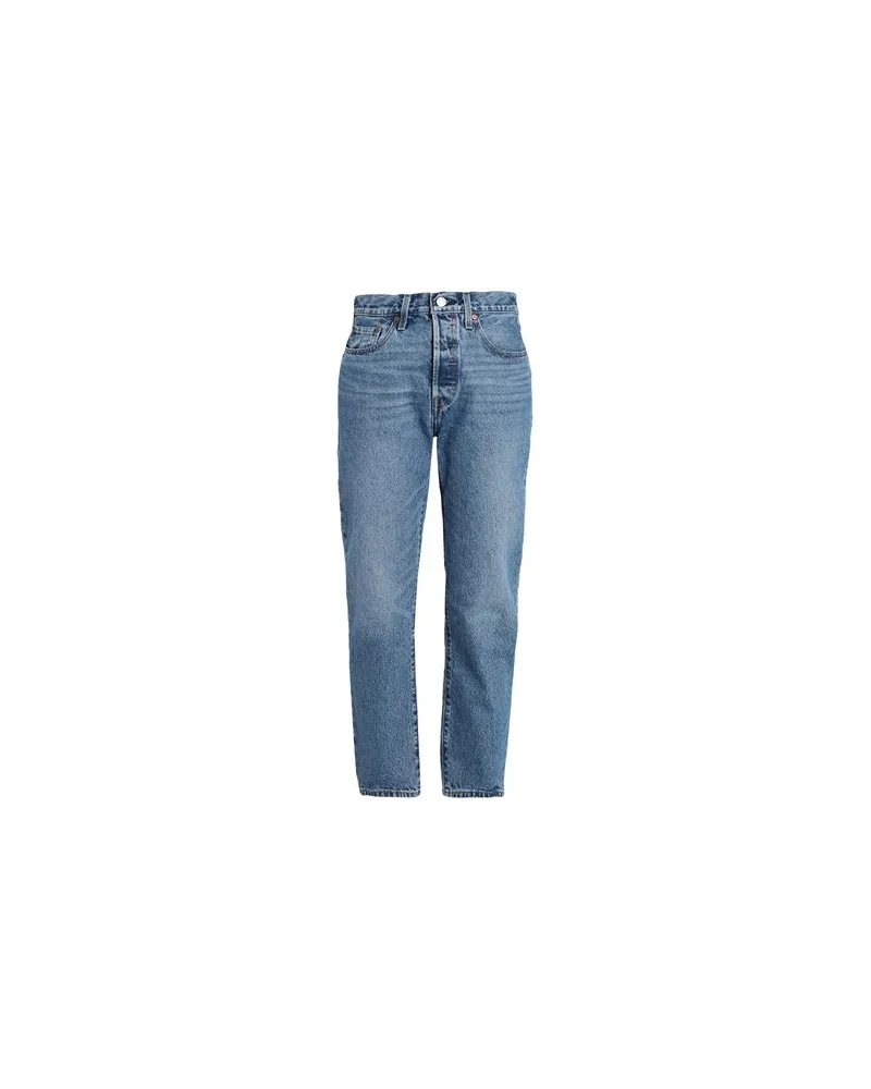 Levi's 501 CROP  - HOSEN & RÖCKE - Jeanshosenauf YOOX.COM Blau