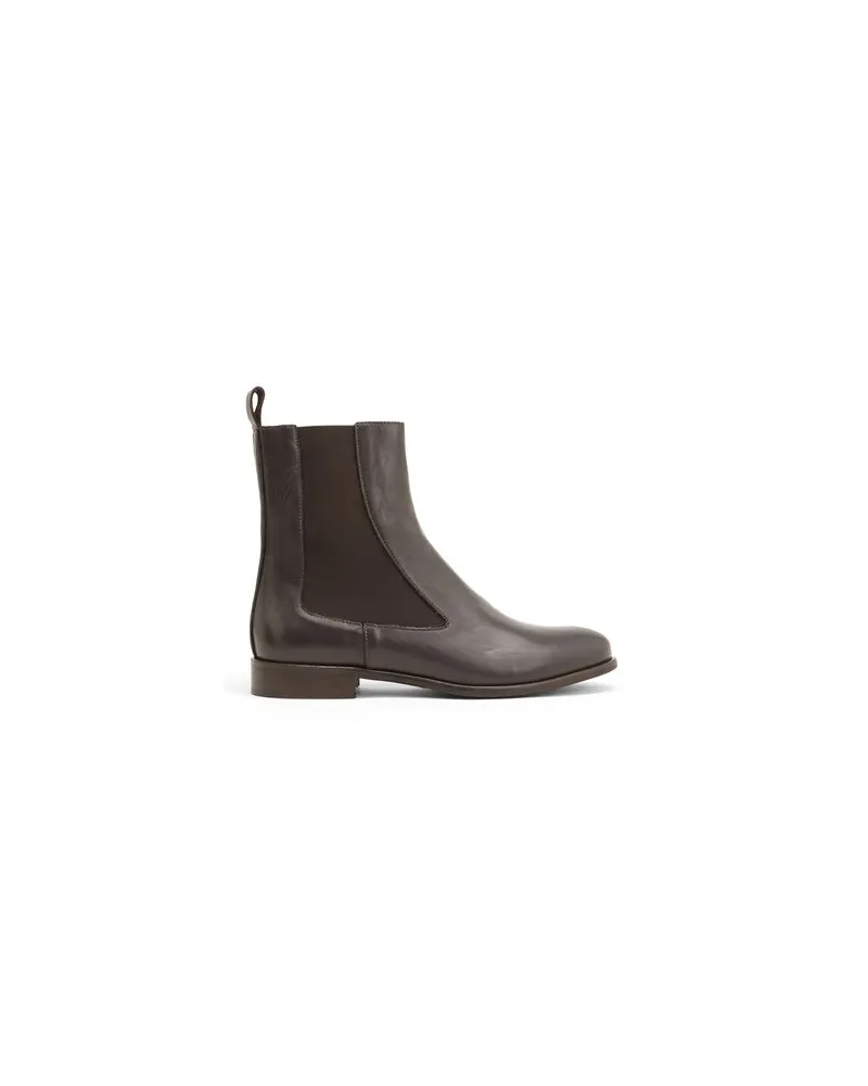 Leonardo Principi LEATHER CHELSEA BOOTS  - SCHUHE - Stiefelettenauf YOOX.COM Dunkelbraun