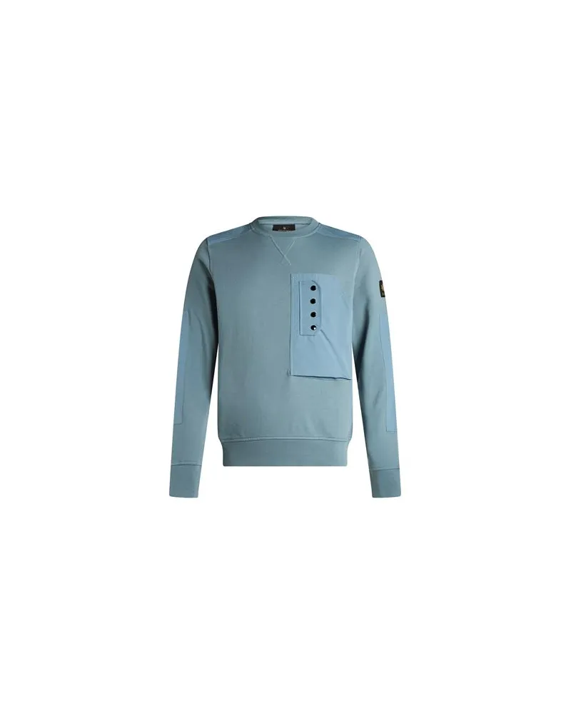 Belstaff TOPS - Sweatshirtsauf YOOX.COM Taubenblau