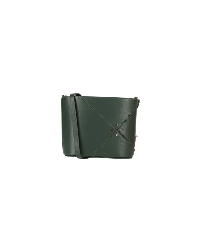 Borbonese TASCHEN - Umhängetascheauf YOOX.COM Dunkelgrün