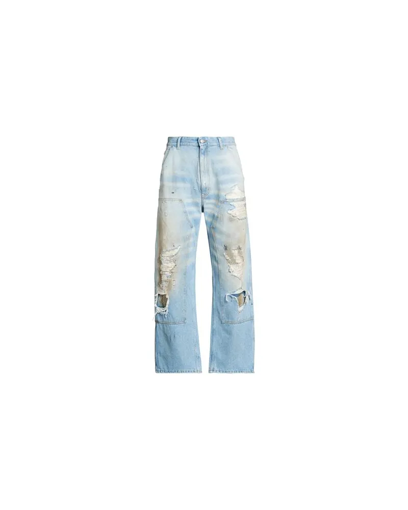 Maison Margiela HOSEN & RÖCKE - Jeanshosenauf YOOX.COM Blau
