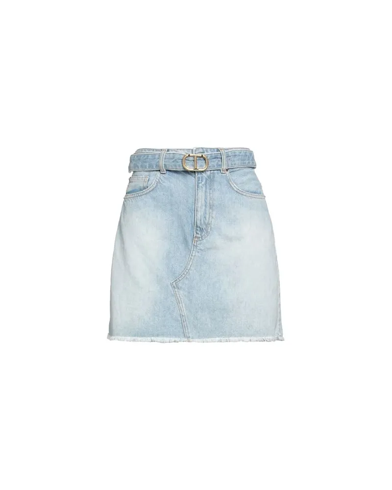 Twin-Set HOSEN & RÖCKE - Jeansröckeauf YOOX.COM Blau