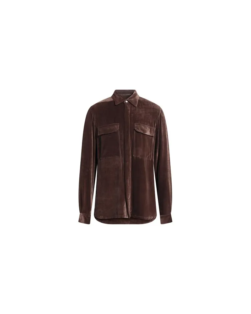 Rick Owens TOPS - Hemdenauf YOOX.COM Braun