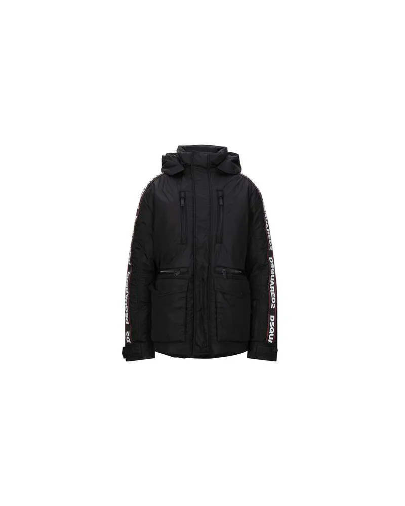 Dsquared2 JACKEN & MÄNTEL - Pufferjacken & Daunenjackenauf YOOX.COM Schwarz