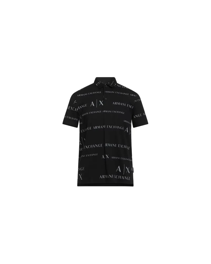 Armani Exchange TOPS - Poloshirtsauf YOOX.COM Schwarz