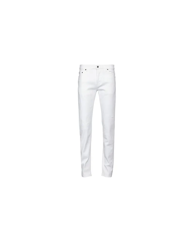 Aglini HOSEN & RÖCKE - Jeanshosenauf YOOX.COM Weiß