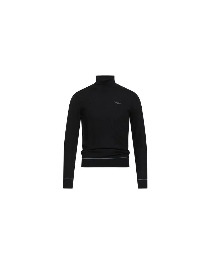Aeronautica Militare STRICKWAREN - Rollkragenpulloverauf YOOX.COM Schwarz