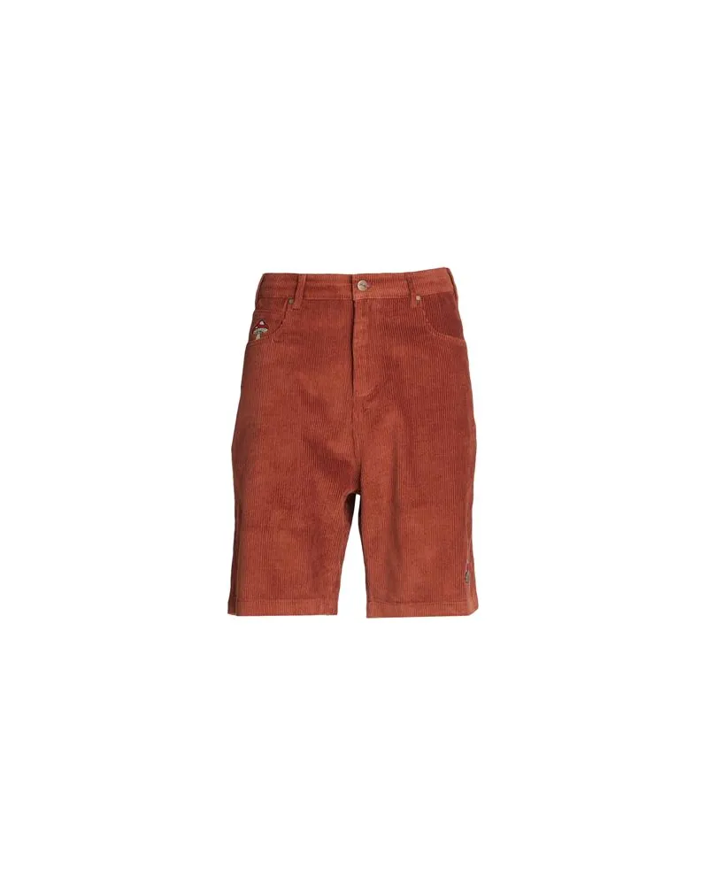 Butter Goods Mushroom Corduroy Shorts  - HOSEN & RÖCKE - Shorts & Bermudashortsauf YOOX.COM Ziegelrot