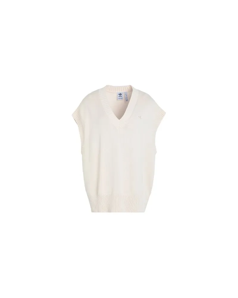 adidas KNIT VEST - STRICKWAREN - Pulloverauf YOOX.COM Elfenbein