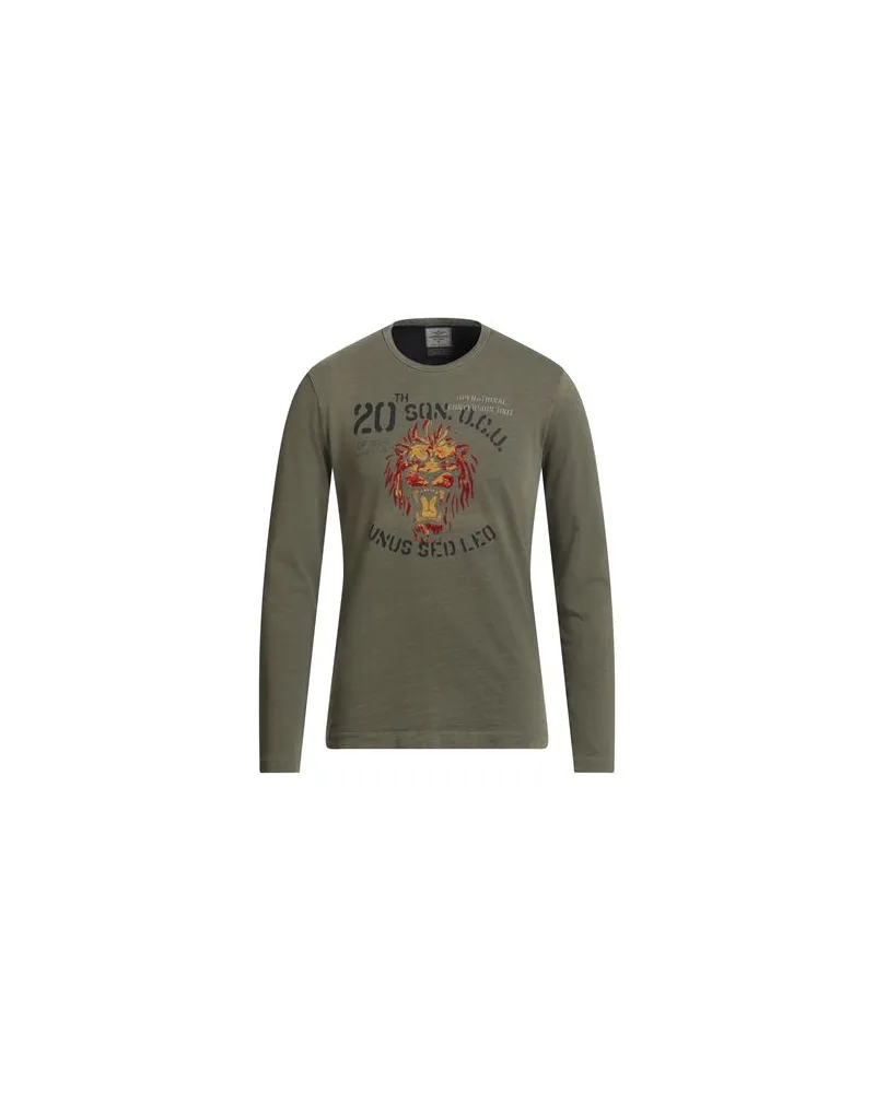 Aeronautica Militare TOPS - T-shirtsauf YOOX.COM Militärgrün