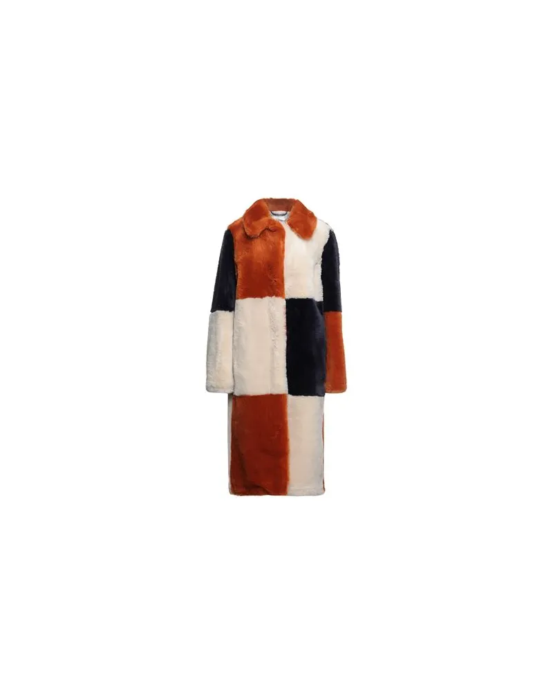 Stella McCartney JACKEN & MÄNTEL - Shearling- & Kunstfellauf YOOX.COM Rostrot
