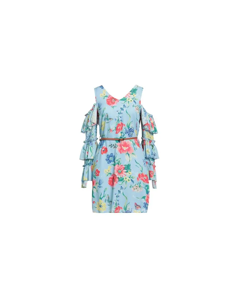 Fracomina KLEIDER - Mini-Kleiderauf YOOX.COM Azurblau
