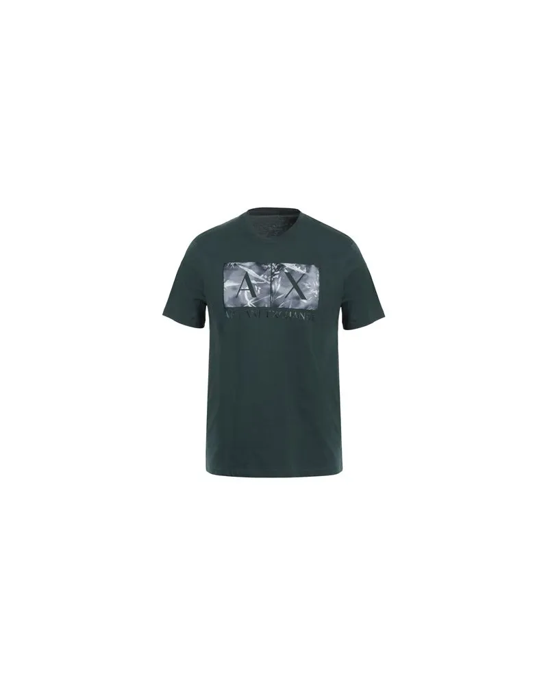 Armani Exchange TOPS - T-shirtsauf YOOX.COM Dunkelgrün