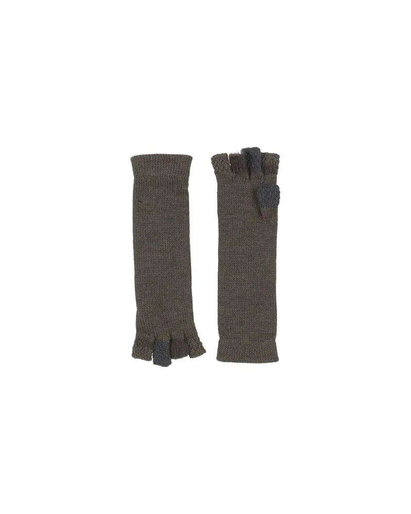 Y'S YOHJI YAMAMOTO Y YOHJI YAMAMOTO - ACCESSOIRES - Handschuheauf YOOX.COM Militärgrün