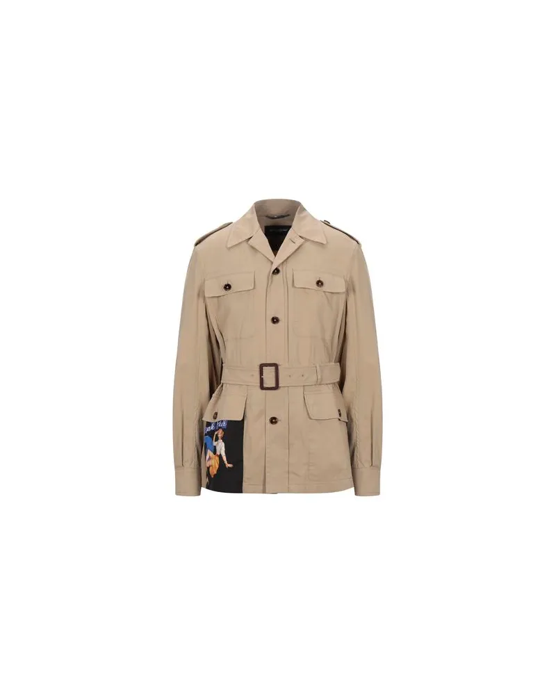 Dolce & Gabbana JACKEN & MÄNTEL - Jacken, Mäntel & Trenchcoatsauf YOOX.COM Beige
