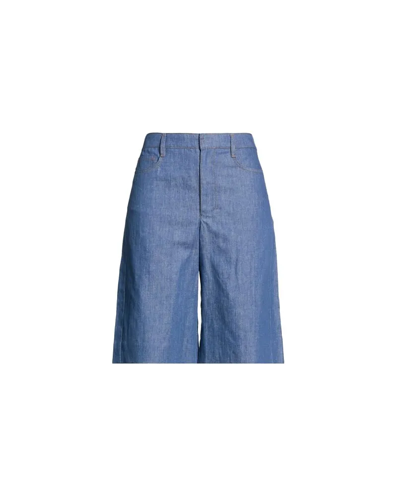 Max Mara HOSEN & RÖCKE - Jeansshortsauf YOOX.COM Blau
