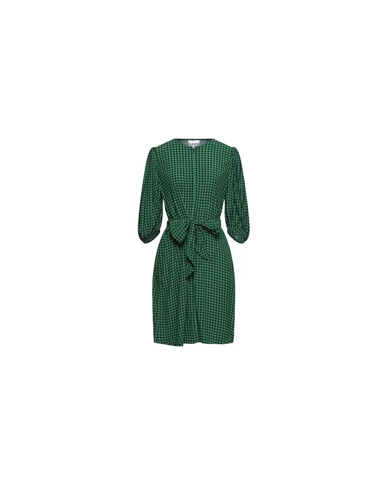 Ganni KLEIDER - Mini-Kleiderauf YOOX.COM Grün